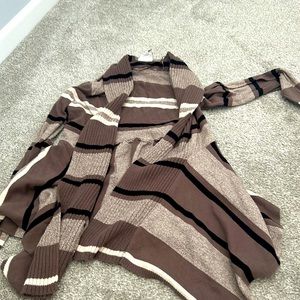 Cute striped knit cardigan size small